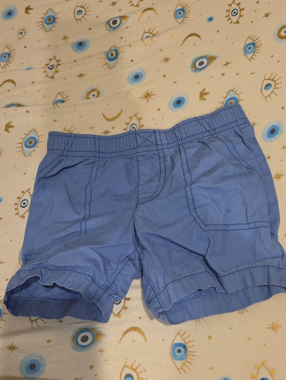 Carters 18 Months Blue Kids Elastic Waist Shorts